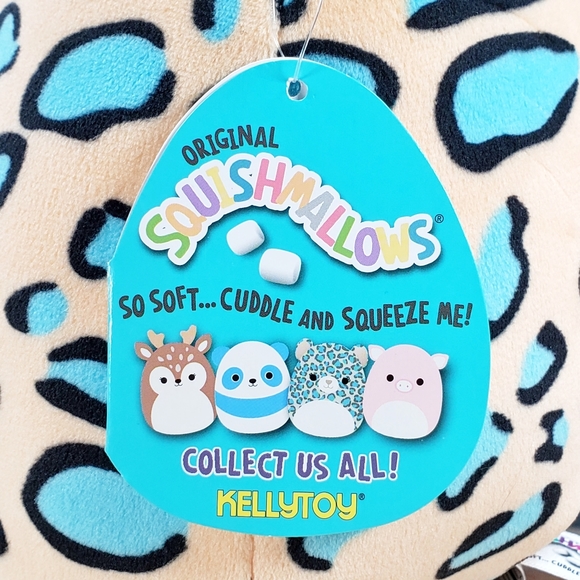 Squishmallow Liv the Cheetah 8" 2020 UltraSoft Genuine Animal Plush - Picture 10 of 12
